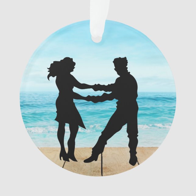 Dance Ornament - Beach Shag Dancing (Front)