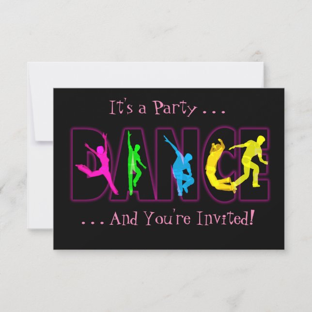 Dance Party invitation (Front)