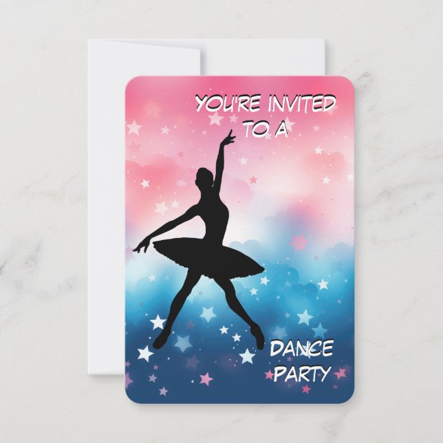 Dance Party Invitation (Front)