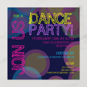 Dance Party! Invitation
