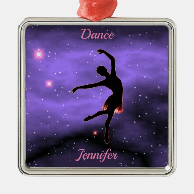 Dance Pink & Purple Metal Tree Decoration (Front)