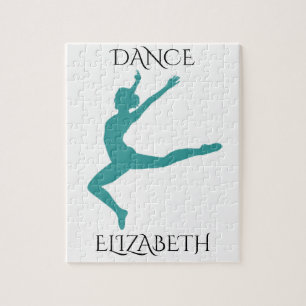 Dance puzzle with personalised name.
