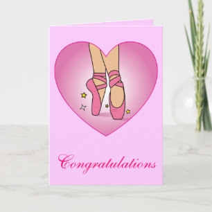 Dance Recital Congratulations Card