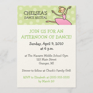 Dance Recital Invitations