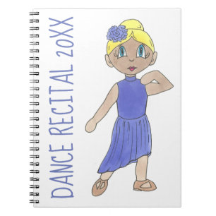 Dance Recital Memories Lyrical Modern Dancer Class Notebook