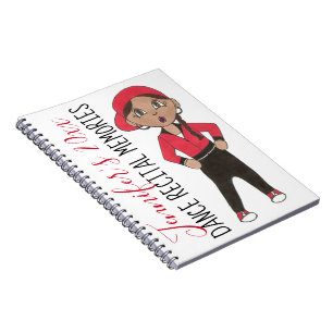 Dance Recital Memories Personalised Hip Hop Dancer Notebook