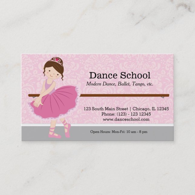 Dance School Business Card (Front)