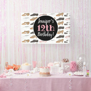 Dance Shoes Ballet Tap Jazz Lyrical Birthday Party Banner