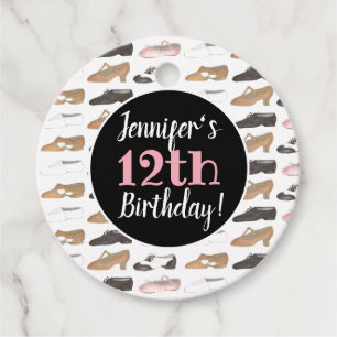 Dance Shoes Ballet Tap Jazz Lyrical Birthday Party Favour Tags