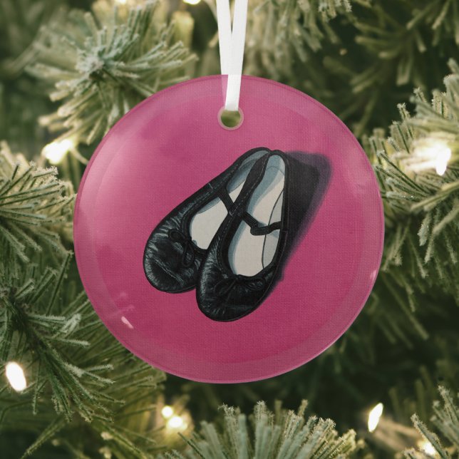 Dance Slippers Glass Tree Decoration (Insitu)
