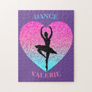 Dance Sparkle Heart Puzzle for Dancers