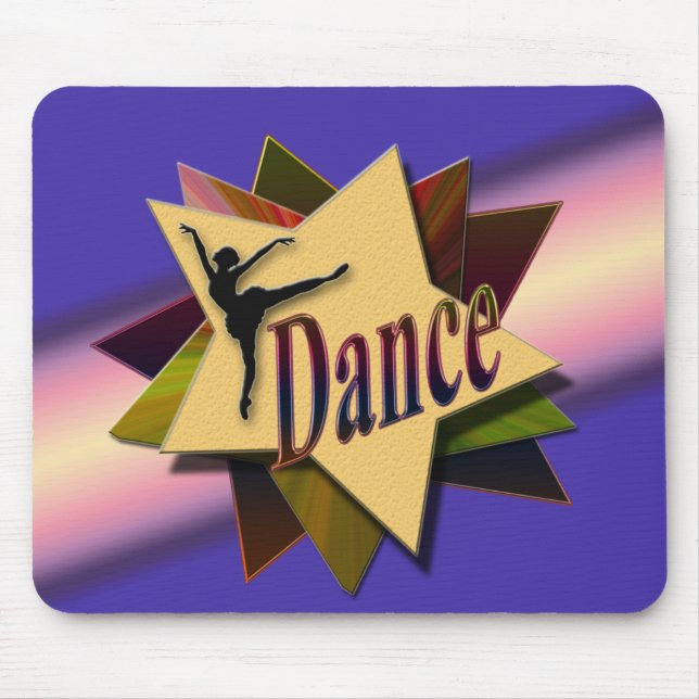 Dance star with dancer mouse mat (Front)
