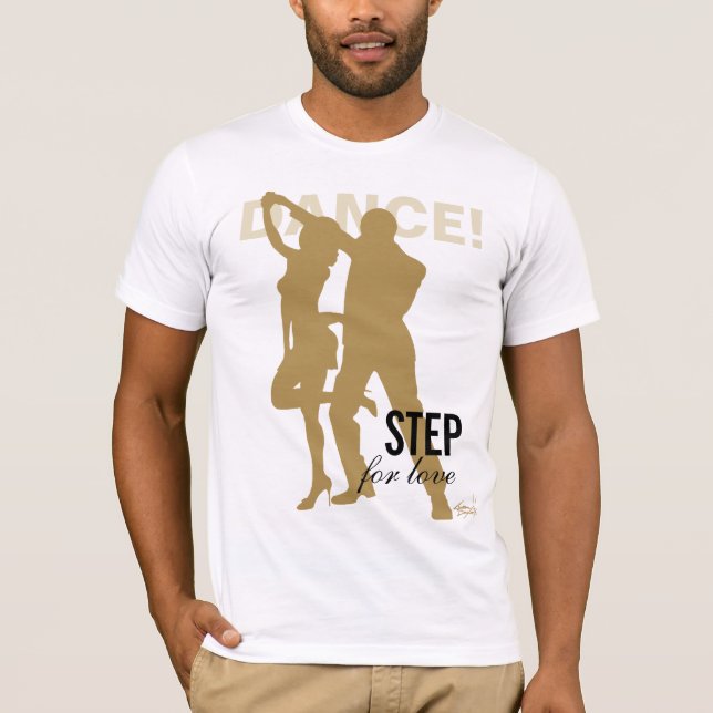 Dance! Step for Love gold silhouette T-Shirt (Front)