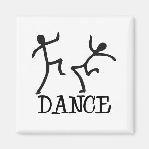 Dance Stick Figures Magnet