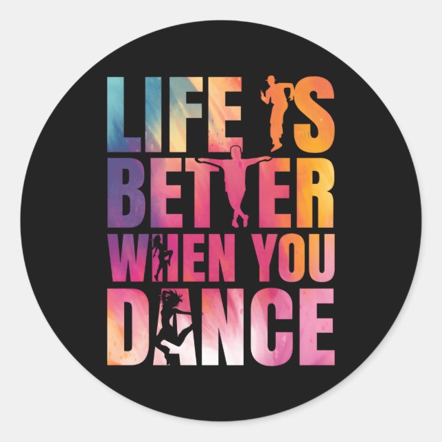 Dance Street Dance Breakdance Classic Round Sticker (Front)