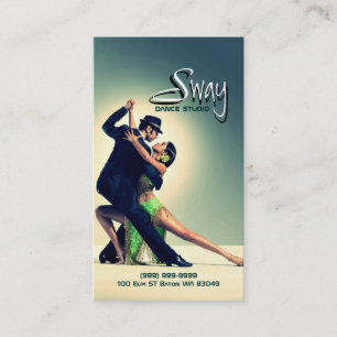 Dance Studio Instructor Business Card