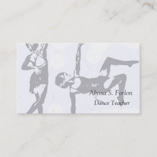 Dance Studio Personalised Business Cards