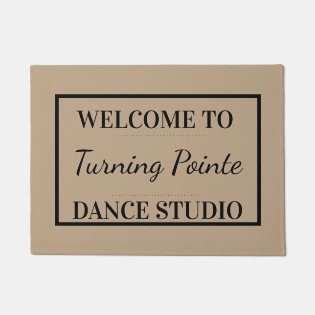 Dance Studio Personalised Doormat (Front)