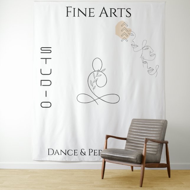 Dance Studio Photography Prop Studio Backdrop Tapestry (In Situ)