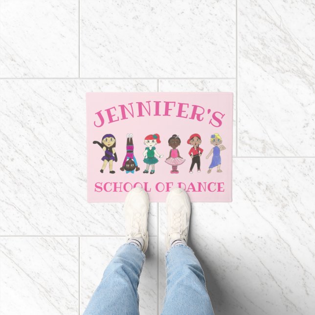 Dance Studio School Decor Ballet Tap Jazz Teacher Doormat (Indoor)