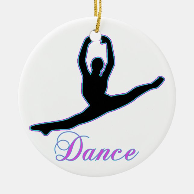 DANCE T Shirts & iPhone Gifts Ceramic Tree Decoration (Front)