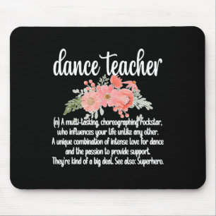 Dance Teacher Appreciation Women's Black Clic Fit Mouse Mat