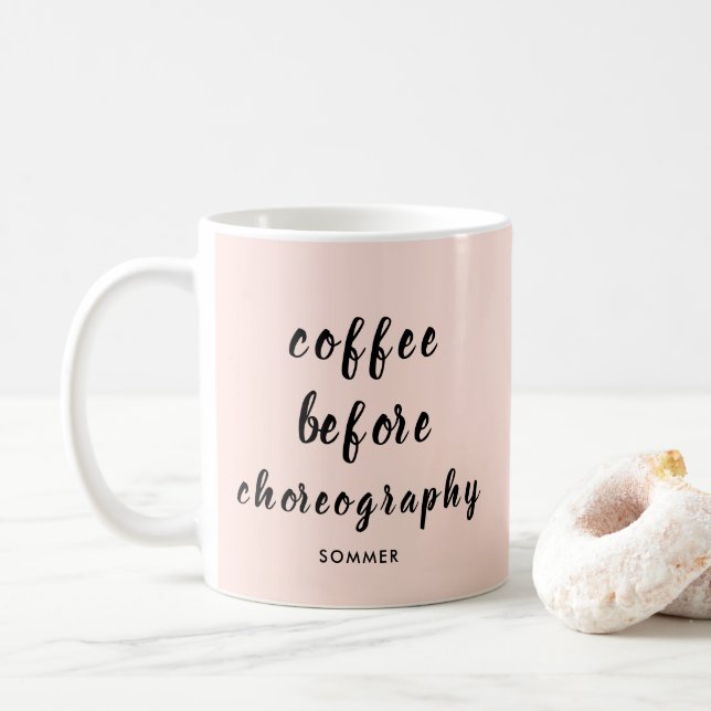 Dance Teacher Choreography Personalised Coffee Mug (With Donut)
