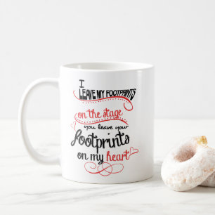 Dance Teacher - Footprints on the Heart Coffee Mug