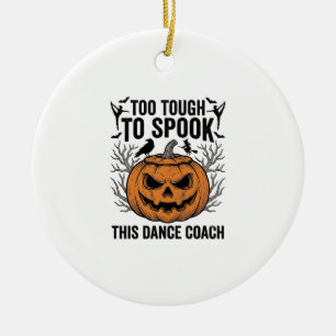 Dance Teacher Halloween Pumpkin Engraving Shirt De Ceramic Tree Decoration