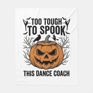 Dance Teacher Halloween Pumpkin Engraving Shirt De Fleece Blanket