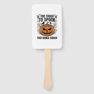 Dance Teacher Halloween Pumpkin Engraving Shirt De Hand Fan