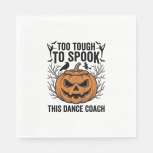 Dance Teacher Halloween Pumpkin Engraving Shirt De Napkin