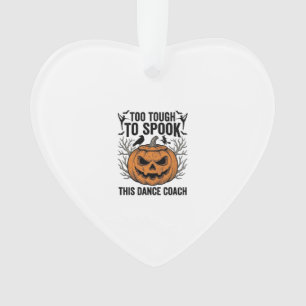 Dance Teacher Halloween Pumpkin Engraving Shirt De Ornament