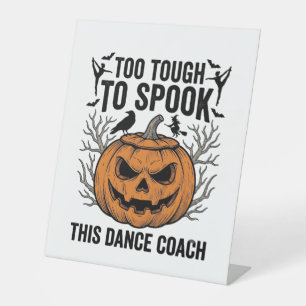 Dance Teacher Halloween Pumpkin Engraving Shirt De Pedestal Sign