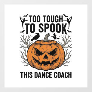 Dance Teacher Halloween Pumpkin Engraving Shirt De Window Cling
