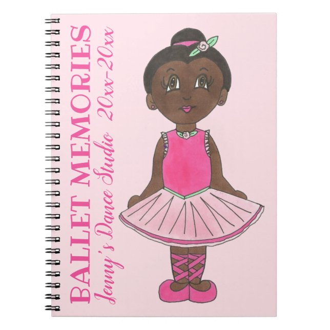 Dance Teacher Studio Recital Ballet Memories Notebook (Front)