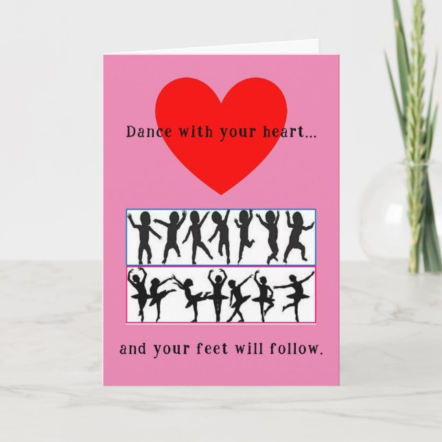 Dance Teacher Thank You Card - unisex (Front)