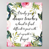 Dance Teacher Thank you Wishes for Dance Teacher