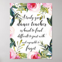 Dance Teacher Thank you Wishes for Dance Teacher