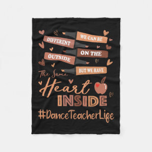 Dance Teacher We Can Be Different Black History Mo Fleece Blanket