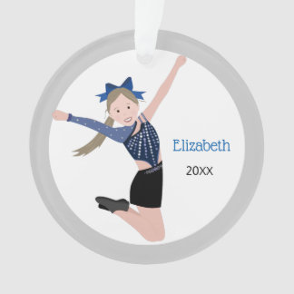 Dance Team Performer with Blonde Hair Ornament