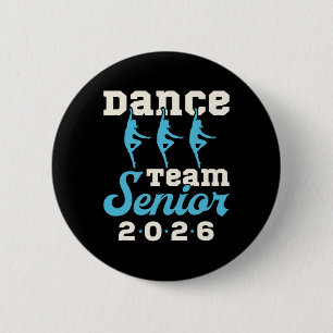 Dance Team Senior 2026 Senior Night Graduation Gra 6 Cm Round Badge