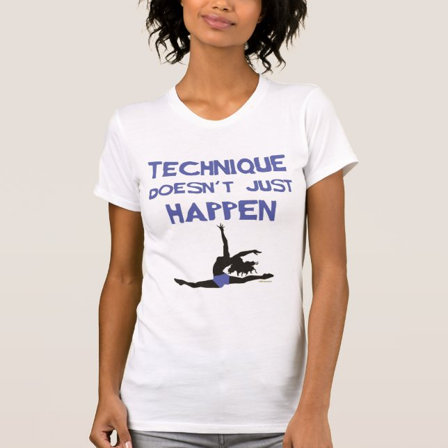 Dance technique ballet pointe jumps perform am1 T-Shirt (Front)