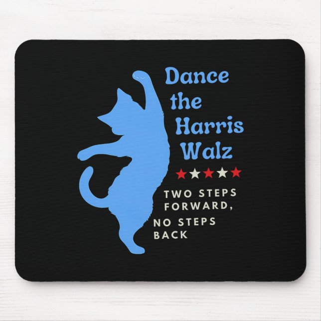 Dance The Harris Wheimer 2024 Cat Lady Vote Kamala Mouse Mat (Front)
