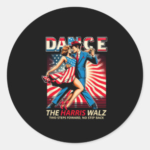 Dance The Harris Wheimer Two Steps Forward No Step Classic Round Sticker