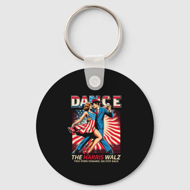 Dance The Harris Wheimer Two Steps Forward No Step Key Ring (Front)