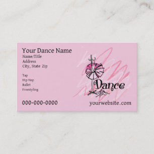 Dance Theme Business Card