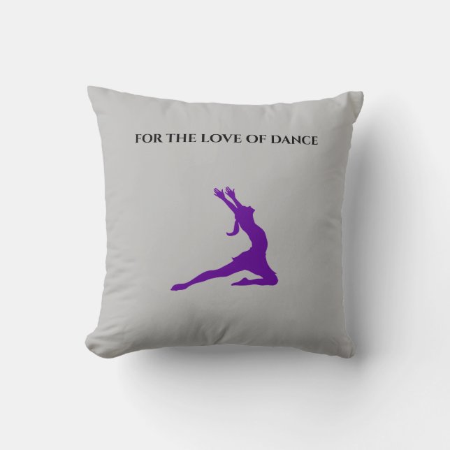 Dance throw pillow. cushion (Front)