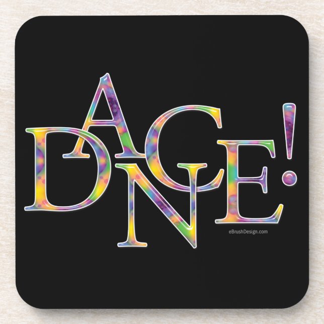 Dance! (Tie-Dye) Coaster (Front)