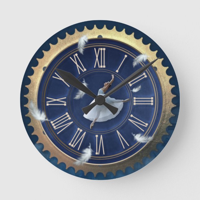 Dance time round clock (Front)